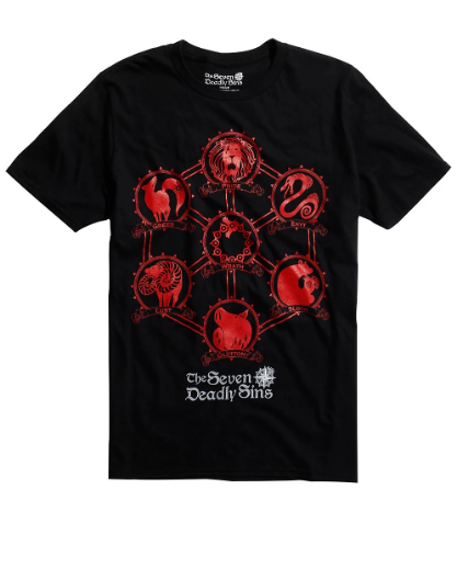 seven deadly sins merch seven deadly sins merch